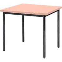 【軒先渡し】ニシキ工業  会議用テーブル  抗ウイルス加工  幅750×奥行750×高さ700mm  ピンク  AAK-7575TB-VP  1台（直送品）
