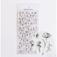 ＳＨＡＲＥＹＤＶＡ ネイルシール フラワー ブラック123574 (直送品)  1個（直送品）