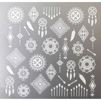 ＳＨＡＲＥＹＤＶＡ ネイルシール ヘナモチーフ ホワイト91916 (直送品)  1個（直送品）