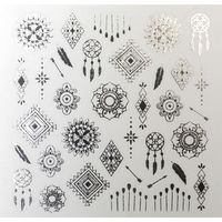 ＳＨＡＲＥＹＤＶＡ ネイルシール ヘナモチーフ シルバー91915 (直送品)  1個（直送品）