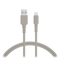 USBケーブル USB（A）[オス] - Lightning[オス] 1m シリコン ラテグレージュ MOTTERU モッテル