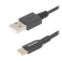 USBケーブル USB（A）[オス] - USB（C）[オス] 3m やわらかく断線に強い ブラック オウルテック 1本