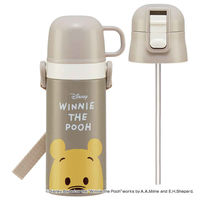 スケーター 水筒 キッズ 400ml 2way コップ ストロー ステンレス