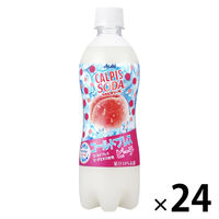 アサヒ飲料 カルピスソーダ コールドプレスピーチ 500ml 1箱（24本入）