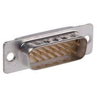Amphenol FCI Dーsubコネクタ， 15極， オス， パネルマウント， DA15P064TXLF 1ロット(100個)（直送品）