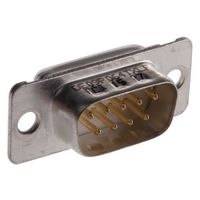 Amphenol FCI Dーsubコネクタ， 9極， オス， パネルマウント， DE09P064TXLF 1ロット(100個)（直送品）