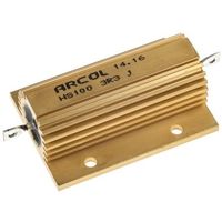 Arcol シャーシ取り付け抵抗器，100W，3.3Ω，±5％ HS100 3R3 J 1個（直送品）