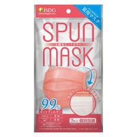 医食同源ドットコム SPUN MASK スパンレース　不織布&ガーゼマスク（ピンク）　1袋（7枚入）