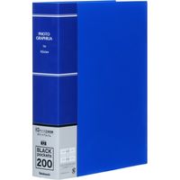 ナカバヤシ ポケットアルバム フォトグラフィリア KG判 2段 200枚 ブルー PHKG-1020-B 1冊（直送品）