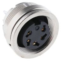 Franz Binder 丸型コネクタ， 5極， ミニチュア， パネルマウント， 09ー0116ー00ー05 1個（直送品）