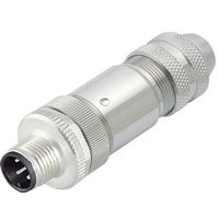 Franz Binder 丸型コネクタ， 12極， M12， ケーブルマウント， 99ー1491ー812ー12 1個（直送品）