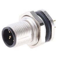 Franz Binder 丸型コネクタ， 5極， M12， パネルマウント， 09ー3441ー90ー05 1個（直送品）