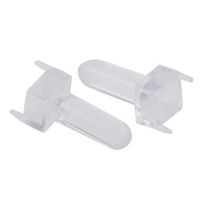 Bivar クリア 丸型 レンズ， LED照明 アクリル透明棒 VLP-450-R 1ロット(10個)（直送品）