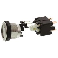 Schurter 押しボタンスイッチ， ラッチ， パネルマウント， 双極双投(DPDT)， 1241.6823.1124000 1個（直送品）