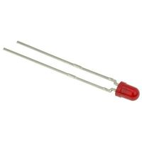 ビシェイ Vishay LED， 赤， スルーホール実装， 3 mm 砲弾型 (Tー1)， TLHR4405 1ロット(50個)（直送品）