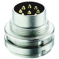 Lumberg 丸型コネクタ， 8極， M16， パネルマウント， 0314ー2 08ー1 1個（直送品）