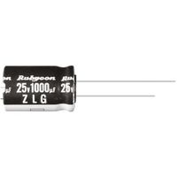 ルビコン コンデンサ 1500μF， ，25V dc， 25ZL1500MEFC12.5X25 1ロット(5個)（直送品）