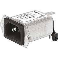 Schurter IECフィルタコネクタ Noneヒューズ なし パネルマウント 15A 250 V ac， 5120.0007.0 1個（直送品）
