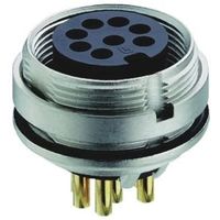 Lumberg 丸型コネクタ， 8極， M16， パネルマウント， 0305ー2 08ー1 1個（直送品）