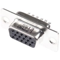 アンフェノールジャパン Amphenol Dーsubコネクタ， 15極， メス， パネルマウント， L77HDE15S 1個（直送品）