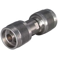 HUBER+SUHNER 同軸変換アダプタ N型 ー プラグ プラグ， 32_Nー50ー0ー51/193_NE 1個（直送品）