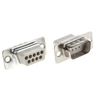 MH Connectors Dーsubコネクタ， 9極， オス， ケーブルマウント， DBC09SPーNW 1ロット(5個)（直送品）