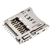 モレックス Molex， メモリカードコネクタ， MicroSD 8 極， オス 502774ー0891 CARD 1個（直送品）