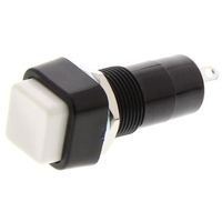 押しボタンスイッチ， モーメンタリ， パネルマウント， Single Pole Throw (SPST)， PBSー001Bー1 1個（直送品）