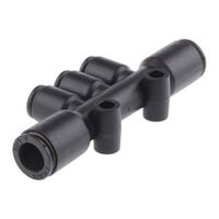 パーカー・ハネフィン Legris チーズ形エア継手 3304シリーズ 3304 08 06 8mm 1個（直送品）