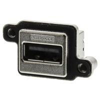 Amphenol ICC USBコネクタ A タイプ， メス スルーホール MUSBA11130（直送品）