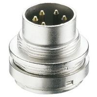 Lumberg DINプラグ 5極 オス パネルマウント SFV 50/6 1個（直送品）