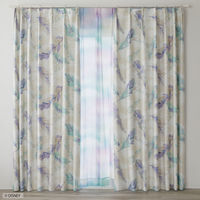 スミノエ DISNEY セミオーダー カーテン ミッキー フラン 1900×2250mm ブルーグリーン １セット(2枚入)（直送品）