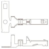 モレックス Molex コネクタ端子 (圧着端子) メス CPー6.5シリーズ 圧着 50597ー8000 1ロット(100個)（直送品）
