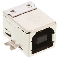 タイコエレクトロニクスジャパン TE Connectivity USBコネクタ B タイプ， メス 表面実装 1ー1734346ー1 1個（直送品）