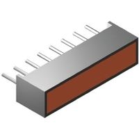 LEDディスプレイ， 緑， ライトバー， 1セグメント， KBー2550CGKD 1ロット(5個)（直送品）