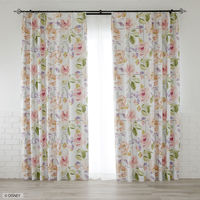 スミノエ DISNEY セミオーダー カーテン ミッキー ローズグリッド 1300×1450mm アイボリー １セット(2枚入)（直送品）