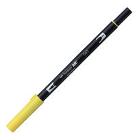 トンボ鉛筆 水性デュアルブラッシュペン ABT 062 ペールイエロー AB-T062 １本（直送品）