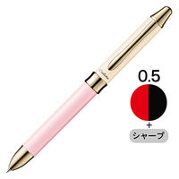 ぺんてる 油性ボールペン ビクーニャEX シエリナ 多機能ペン 2色＋シャープ　ピンク軸 BXW1555CP 1本