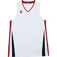 CONVERSE(コンバース) バスケットボール メンズ ゲームシャツ CB281701 ホワイト/レッド(1164) S 1枚（直送品）