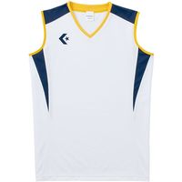 CONVERSE(コンバース) バスケットボール ウィメンズ ゲームシャツ CB351701 ホワイト/ネイビー(1129) SS 1枚（直送品）