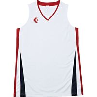 CONVERSE(コンバース) バスケットボール ウィメンズ ゲームシャツ CB381701 ホワイト/レッド(1164) SS 1枚（直送品）