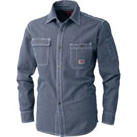 中国産業 8111DOGMAN長袖シャツインディゴブルー6L 8111-17-6L 1枚（直送品）