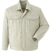 Asahicho (旭蝶繊維) E037 長袖ブルゾン ベージュ 6L 1枚（直送品）