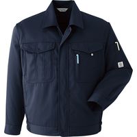 Asahicho (旭蝶繊維) E037 長袖ブルゾン ネイビー 6L 1枚（直送品）