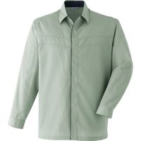 Asahicho (旭蝶繊維) E0391 ポケットレス長袖シャツ オリーブ 6L 1枚（直送品）