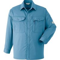 Asahicho (旭蝶繊維) E039 長袖シャツ ロイヤルブルー L 1枚（直送品）