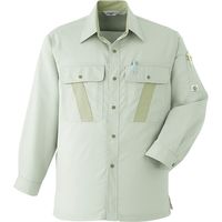 Asahicho (旭蝶繊維) E045 長袖シャツ カクタスグリーン 6L 1枚（直送品）