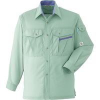 Asahicho (旭蝶繊維) E059 長袖シャツ オリーブ 6L 1枚（直送品）