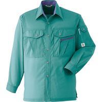 Asahicho (旭蝶繊維) E059 長袖シャツ アースミント L 1枚（直送品）