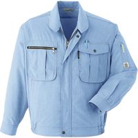 Asahicho (旭蝶繊維) E075 長袖ブルゾン（ノーフォーク） ブルー 6L 1枚（直送品）